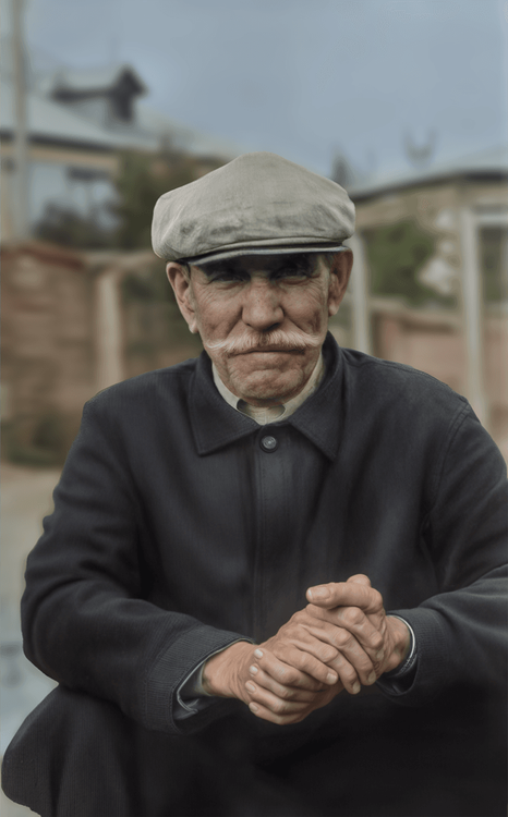 Мудрость Взгляда: Портрет, Оживший в Цвете